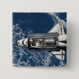 Space Shuttle Discovery 16 15 Cm Square Badge