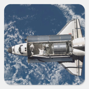 Space Shuttle Discovery 16 Square Sticker
