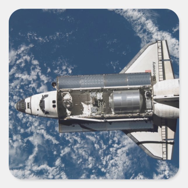 Space Shuttle Discovery 16 Square Sticker (Front)