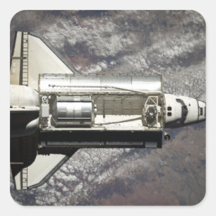Space Shuttle Discovery 3 Square Sticker