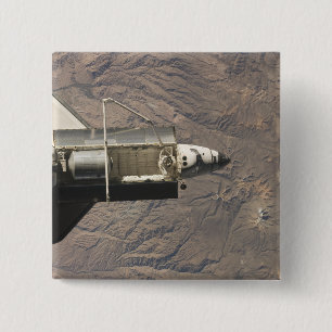Space Shuttle Discovery 4 15 Cm Square Badge