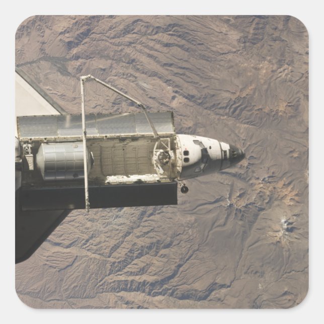 Space Shuttle Discovery 4 Square Sticker (Front)