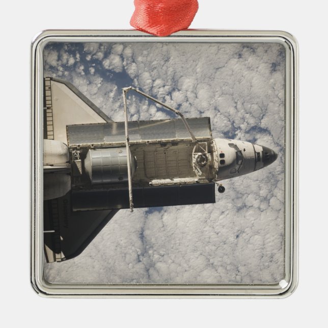 Space Shuttle Discovery 7 Metal Tree Decoration (Front)