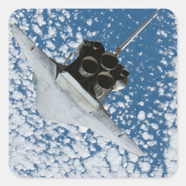 Space Shuttle Discovery 8 Square Sticker (Front)