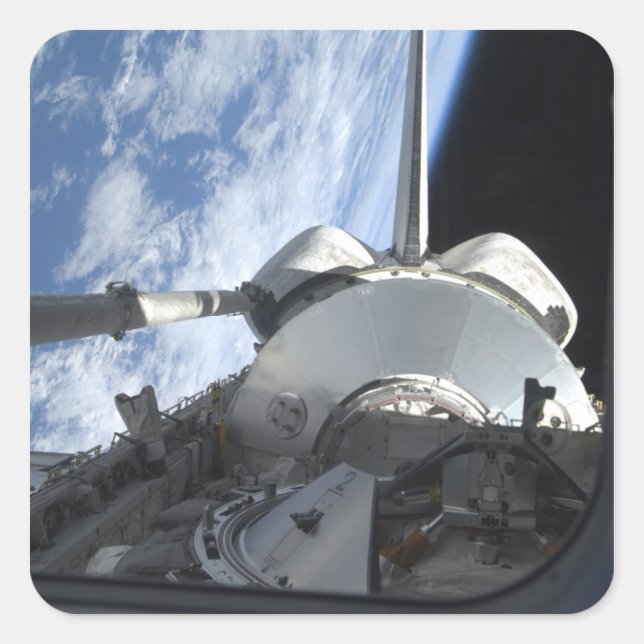 Space Shuttle Discovery 9 Square Sticker (Front)