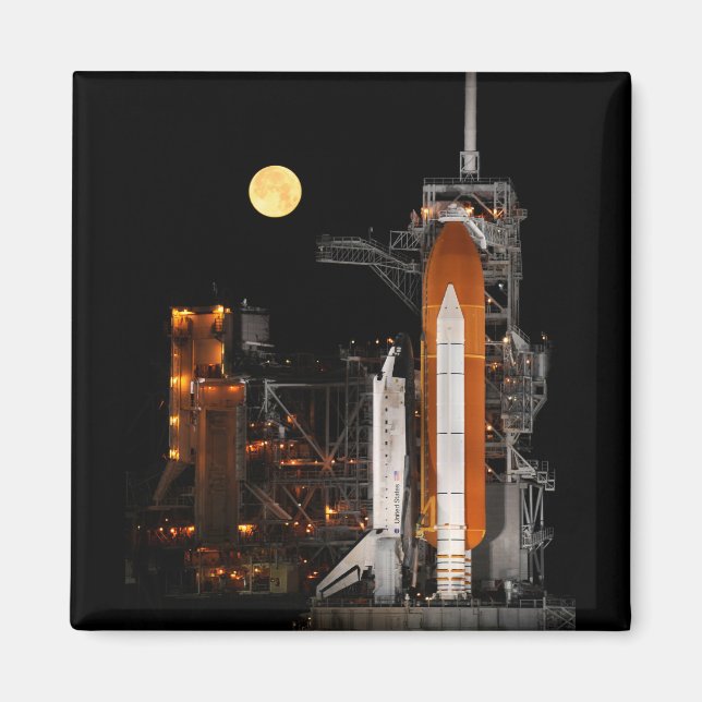 Space Shuttle Discovery and Moon Magnet (Front)