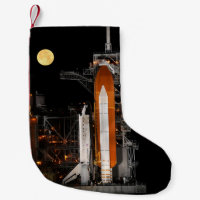 Space Shuttle Discovery and Moon