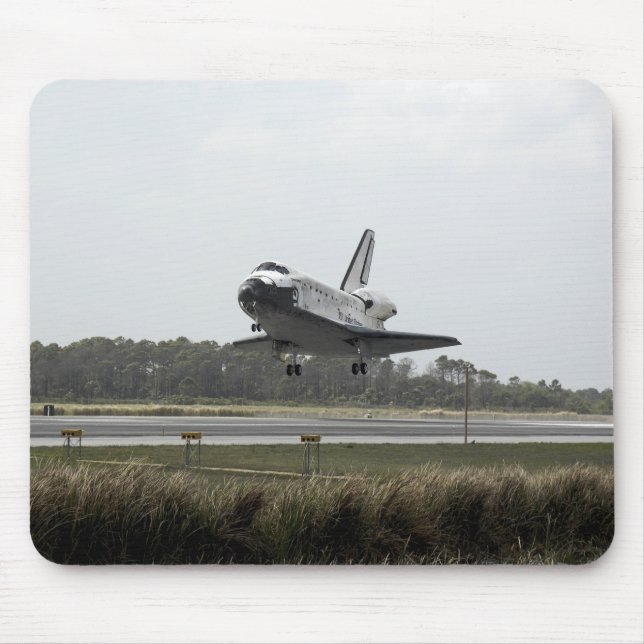Space Shuttle Discovery approaches landing Mouse Mat (Front)