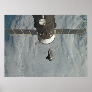 Space Shuttle Discovery & ISS (STS-120) Poster