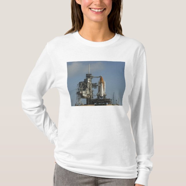 Space Shuttle Discovery sits ready 2 T-Shirt (Front)