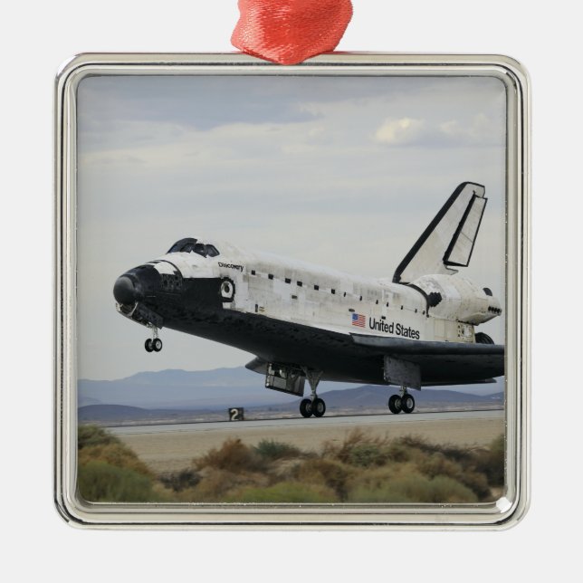 Space Shuttle Discovery's main landing gear Metal Tree Decoration (Front)