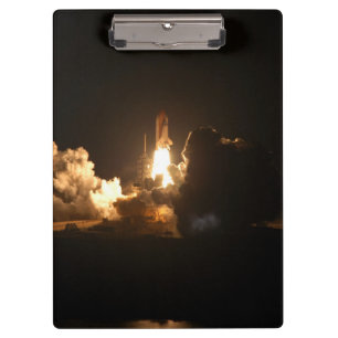 Space Shuttle Earth Orbital Spacecraft Night Canva Clipboard
