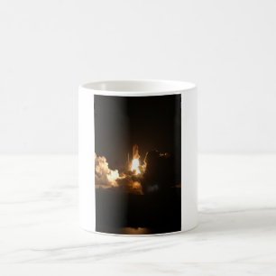 Space Shuttle Earth Orbital Spacecraft Night Canva Coffee Mug