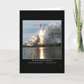 Space Shuttle Endeavor Lift-off STS-69 Card