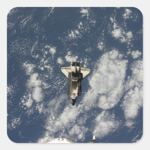 Space Shuttle Endeavour 10 Square Sticker