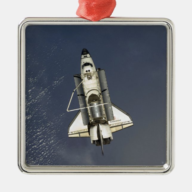Space Shuttle Endeavour 15 Metal Tree Decoration (Front)
