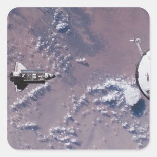 Space Shuttle Endeavour 20 Square Sticker