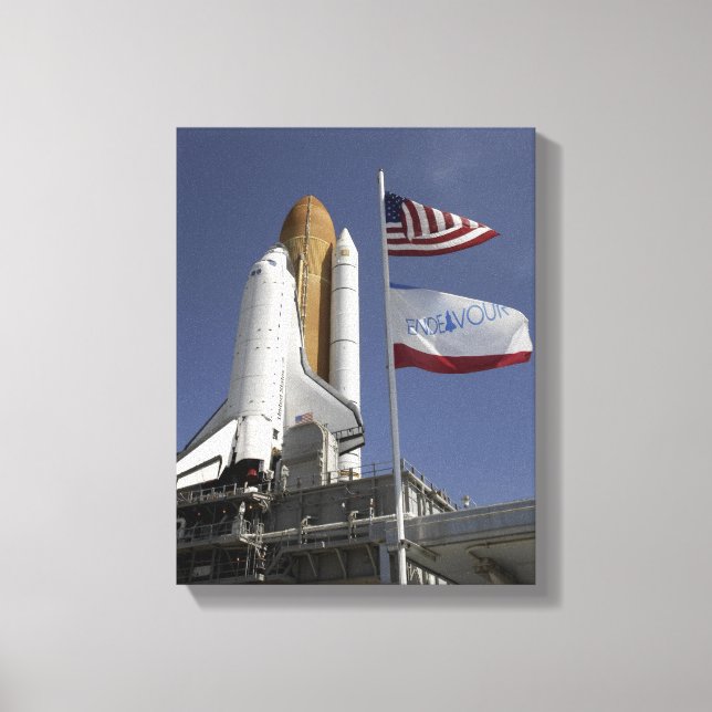 Space Shuttle Endeavour 2 Canvas Print (Front)