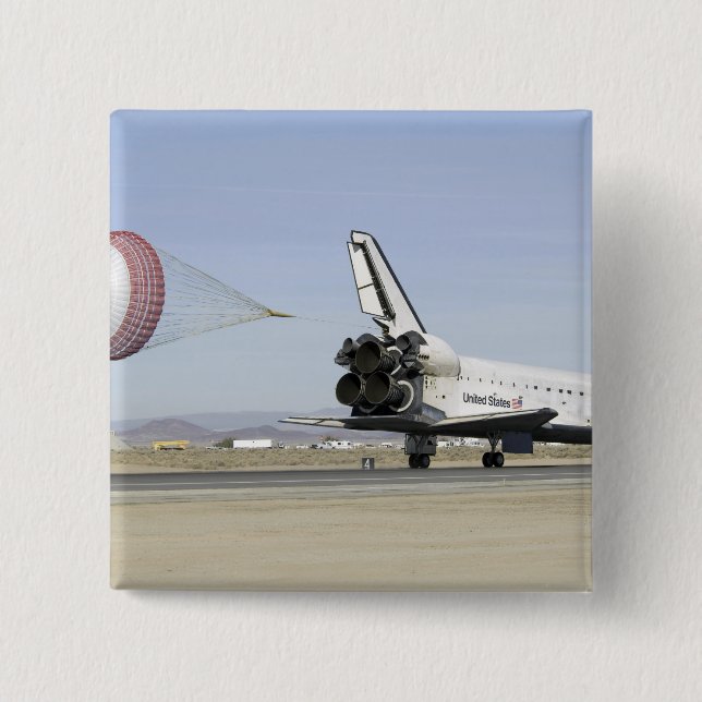 Space Shuttle Endeavour 4 15 Cm Square Badge (Front)