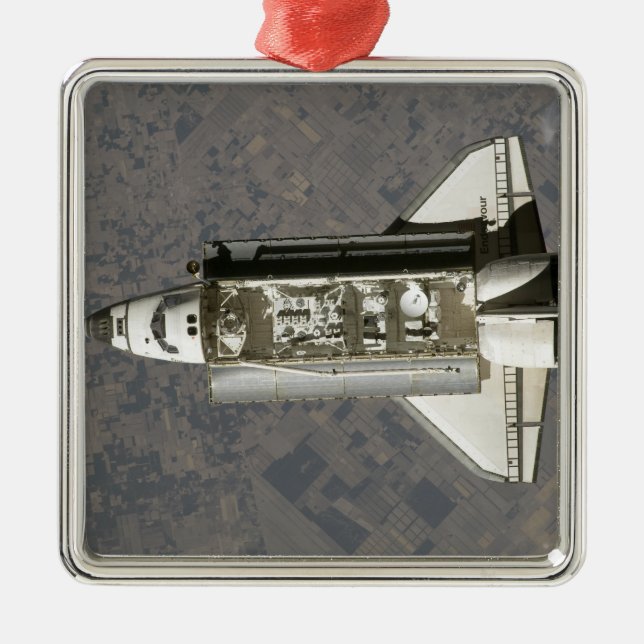 Space Shuttle Endeavour 7 Metal Tree Decoration (Front)