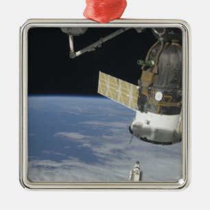Space shuttle Endeavour, a Soyuz spacecraft Metal Tree Decoration