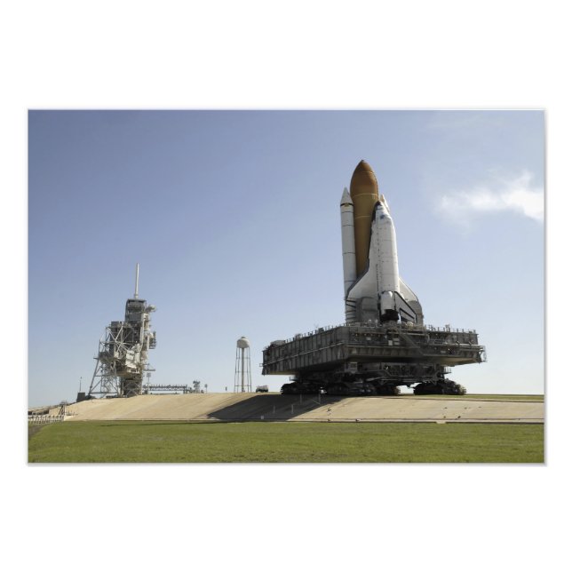 Space Shuttle Endeavour approaches the launch p Photo Print (Front)