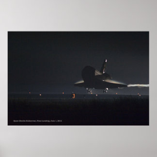 Space Shuttle Endeavour, Final Landing Poster
