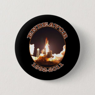 Space Shuttle Endeavour Final Launch 6 Cm Round Badge