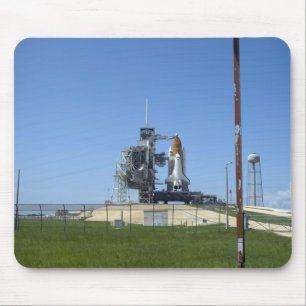 Space shuttle Endeavour is framed by a windsock Mouse Mat