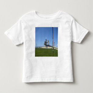 Space shuttle Endeavour is framed by a windsock Toddler T-Shirt