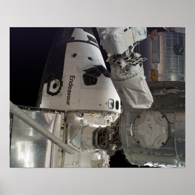 Space Shuttle Endeavour & ISS Poster (Front)