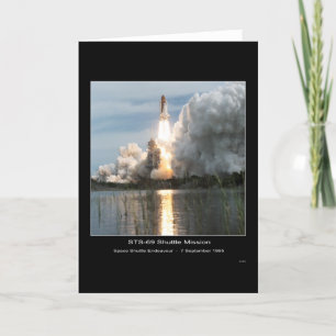 Space Shuttle Endeavour Lift-off STS-69 Card