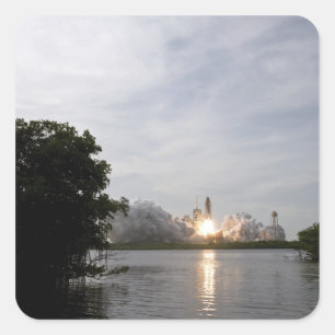 Space Shuttle Endeavour lifts off 3 Square Sticker