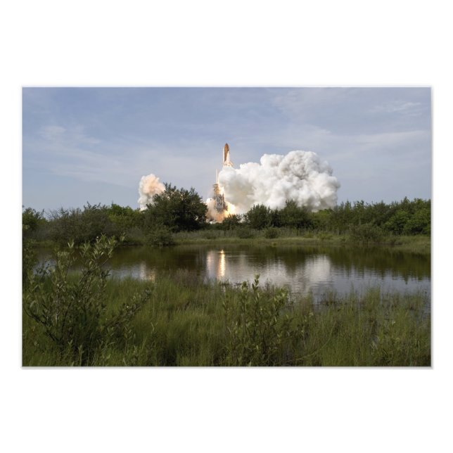 Space Shuttle Endeavour lifts off 4 Photo Print (Front)