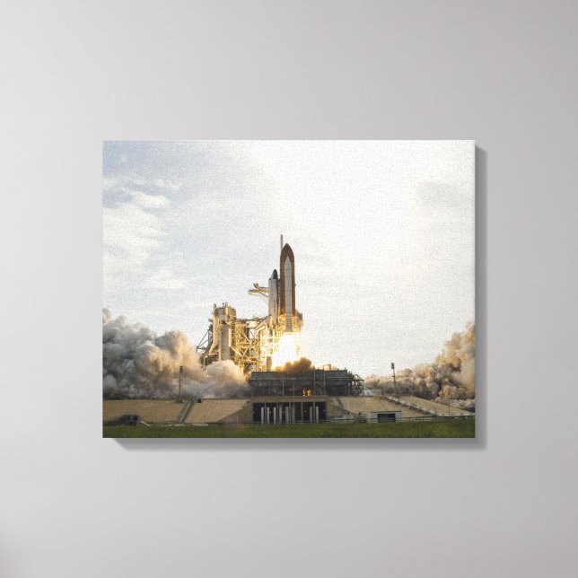 Space Shuttle Endeavour lifts off 8 Canvas Print (Front)