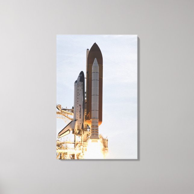 Space Shuttle Endeavour lifts off Canvas Print (Front)