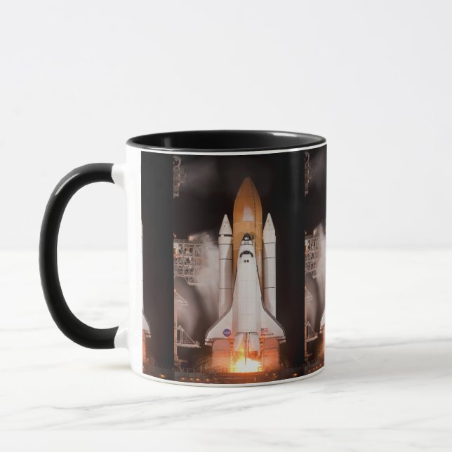 Space Shuttle Endeavour Lifts Off Mug (Left)