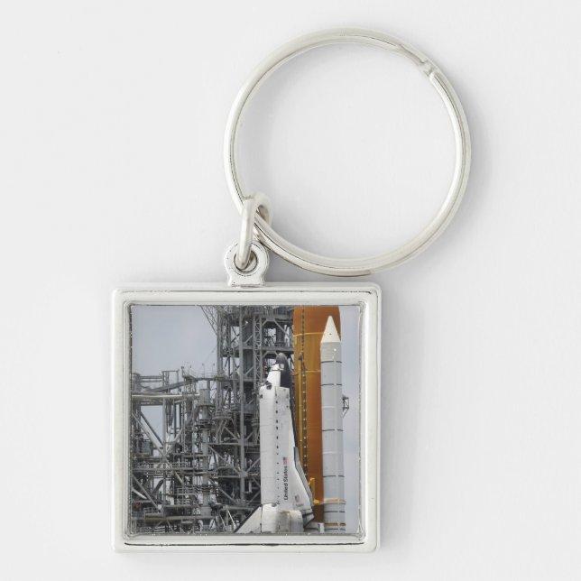 Space Shuttle Endeavour on the launch pad 2 Key Ring (Front)