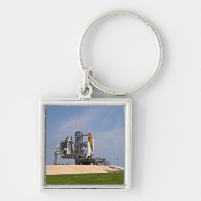 Space Shuttle Endeavour on the launch pad 4 Key Ring (Front)