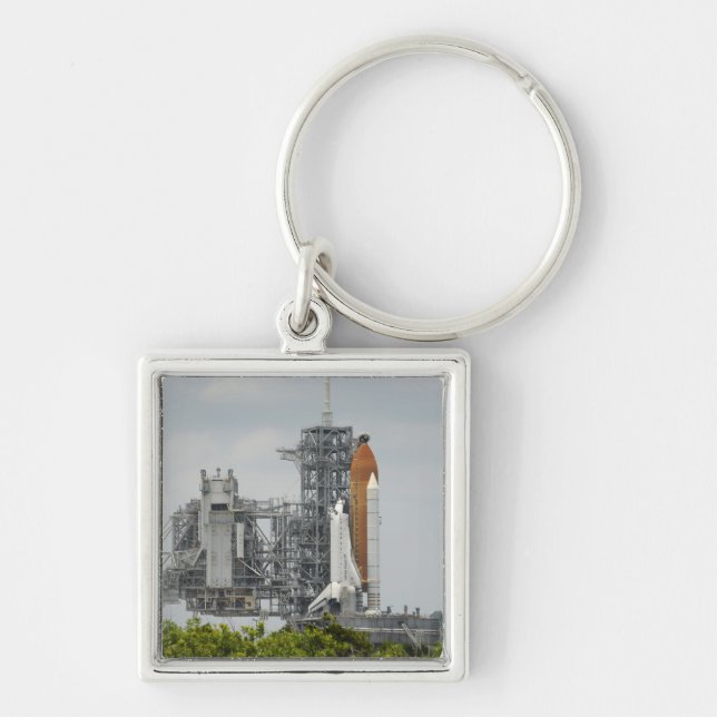 Space Shuttle Endeavour on the launch pad 5 Key Ring (Front)