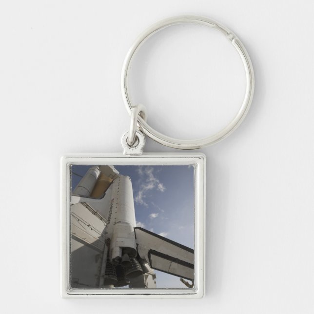 Space Shuttle Endeavour on the launch pad 6 Key Ring (Front)