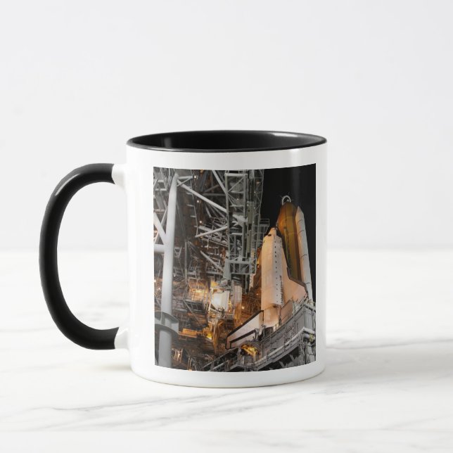 Space Shuttle Endeavour on the launch pad Mug (Left)