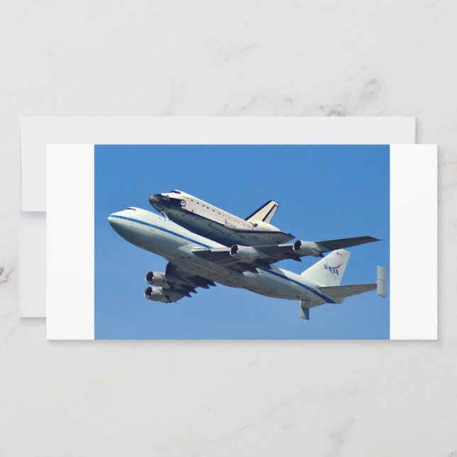 Space Shuttle Endeavour Photo Card (Front)