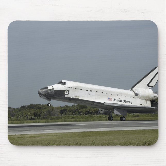 Space Shuttle Endeavour touches down Mouse Mat (Front)
