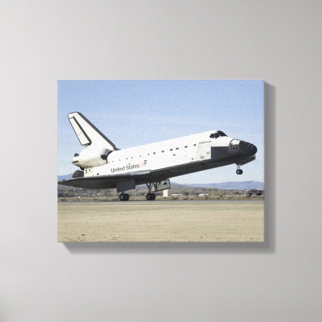 Space Shuttle Endeavour's main landing gear Canvas Print (Front)