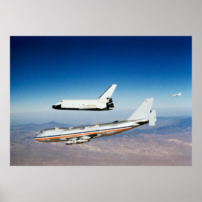 Space Shuttle Enterprise Test Flight Poster (Front)