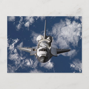 Space Shuttle in Orbiting Earth Postcard