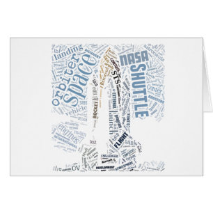 Space Shuttle in Tagxedo