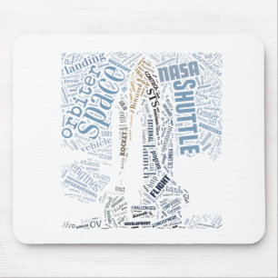 Space Shuttle in Tagxedo Mouse Mat