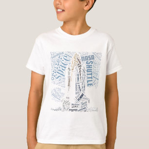 Space Shuttle in Tagxedo T-Shirt
